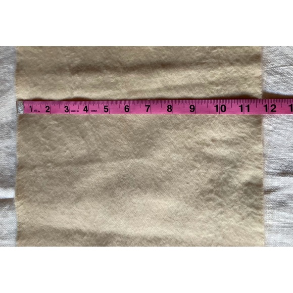 Luxurious soft scarf for warmth around your neck. Creamy ivory with self fringe - Picture 7 of 7